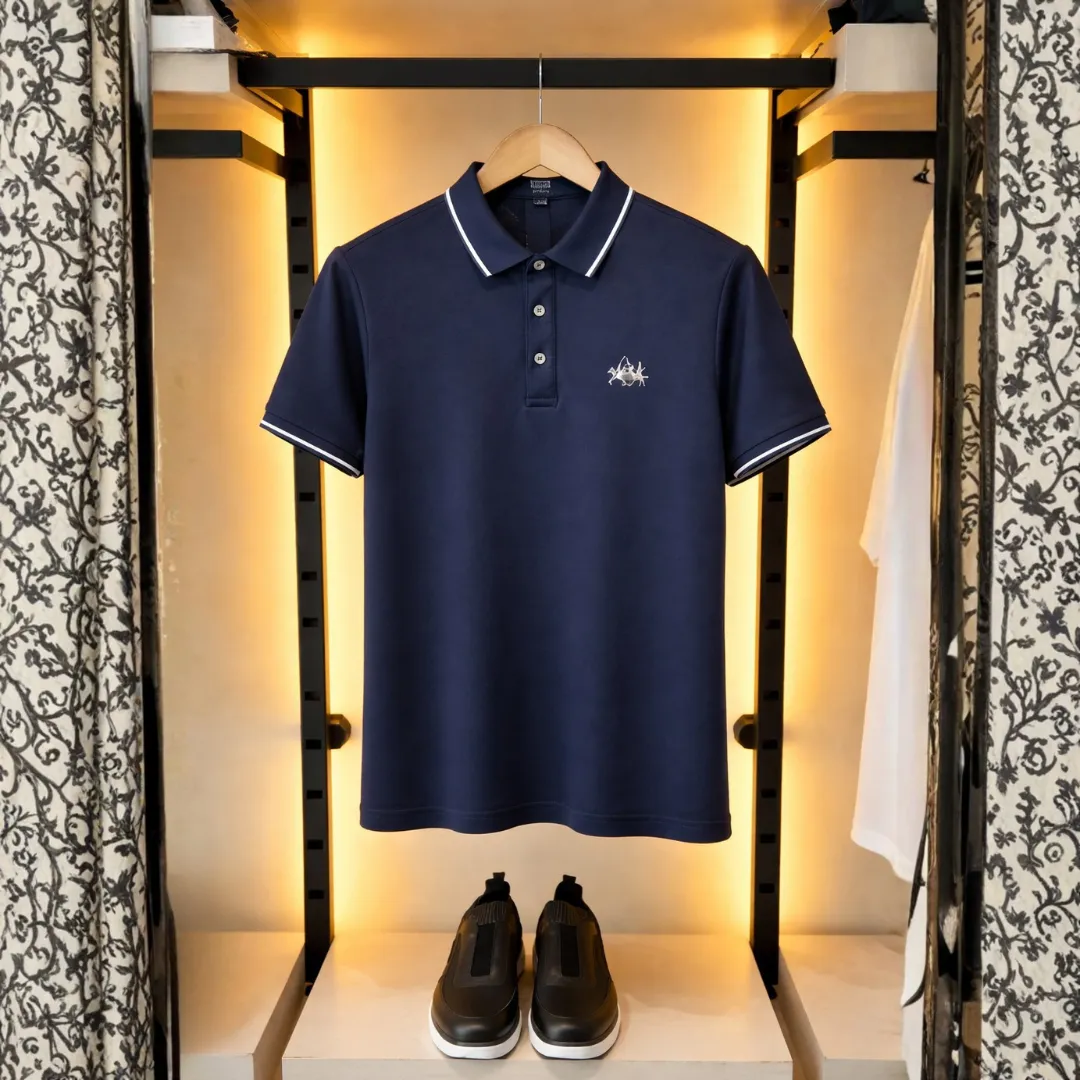 1 Piece Premium PK Cotton Polo Shirt – Navy Blue