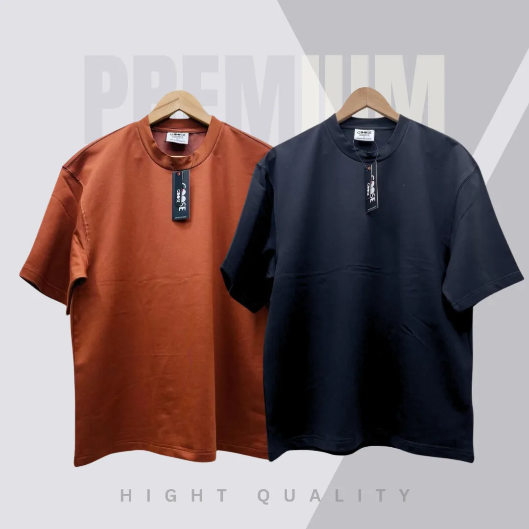 2 Pieces Premium Drop Shoulder coffee & black