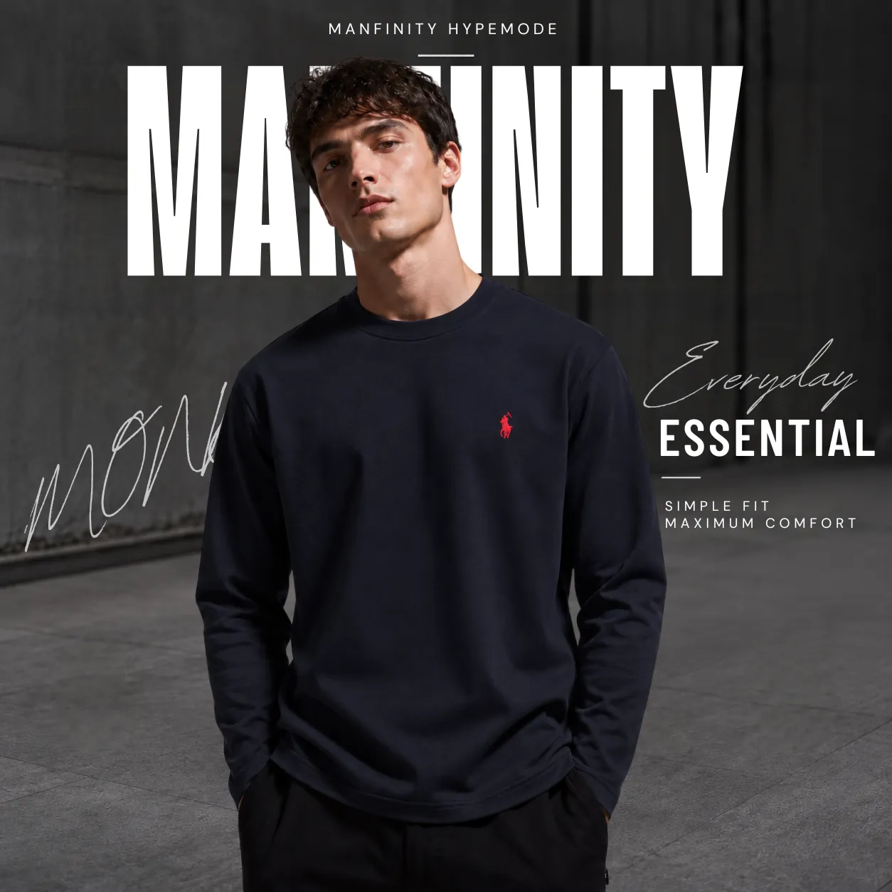 1 Pieces Premium Full Sleeve T-Shirt – Black
