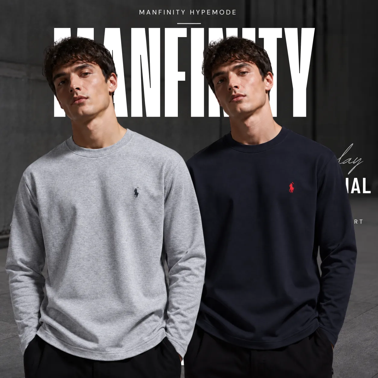 2 Pieces Premium Full Sleeve T-Shirt – Gray & Black